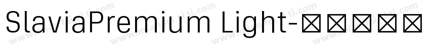 SlaviaPremium Light字体转换